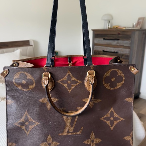 Louis Vuitton Brown Monogram Tote Bag - Picture 1 of 10